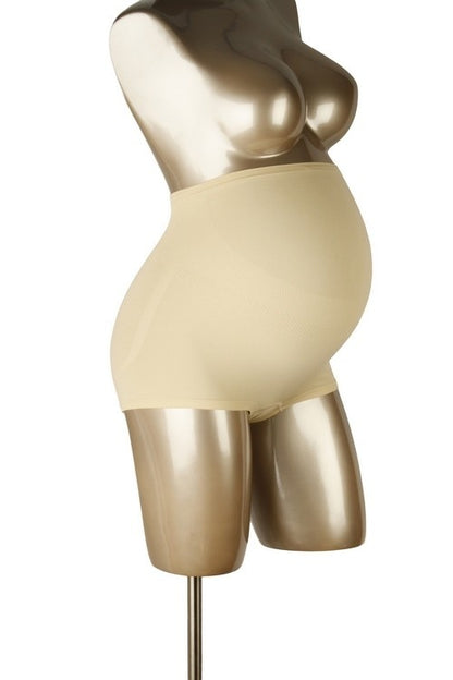 Shorty de grossesse sans coutures à effet galbant Beige