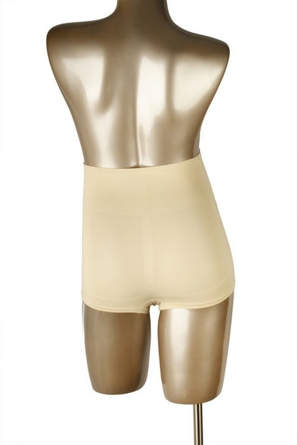 Shorty de grossesse sans coutures à effet galbant Beige